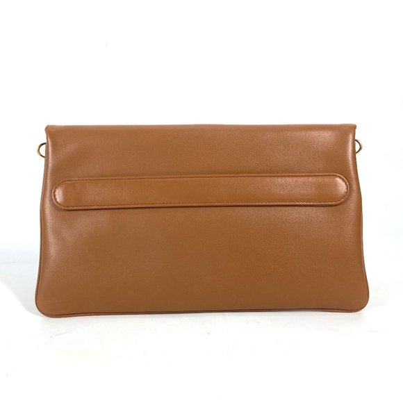 CHRISTIAN DIOR M8641UBBU Clutch Bag CD 3WAY ChainShoulder Bag Hand Bag Brown - Picture 4 of 10